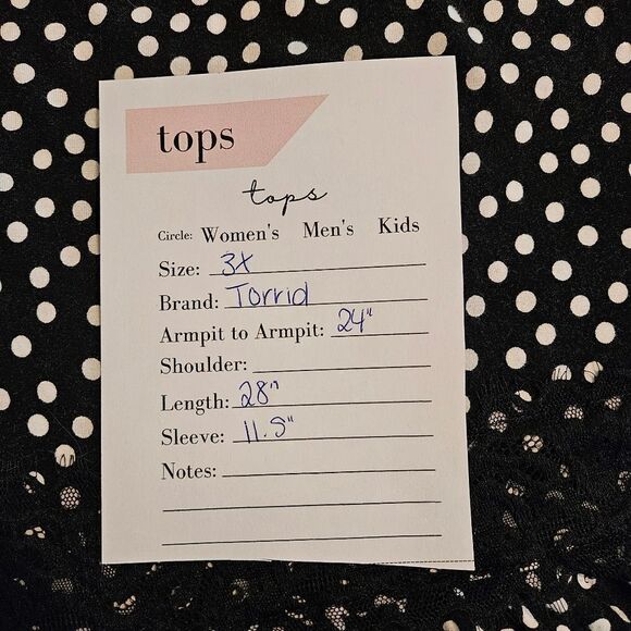 Torrid Babydoll Button-Front Top. Black & White 3X - Picture 5 of 12